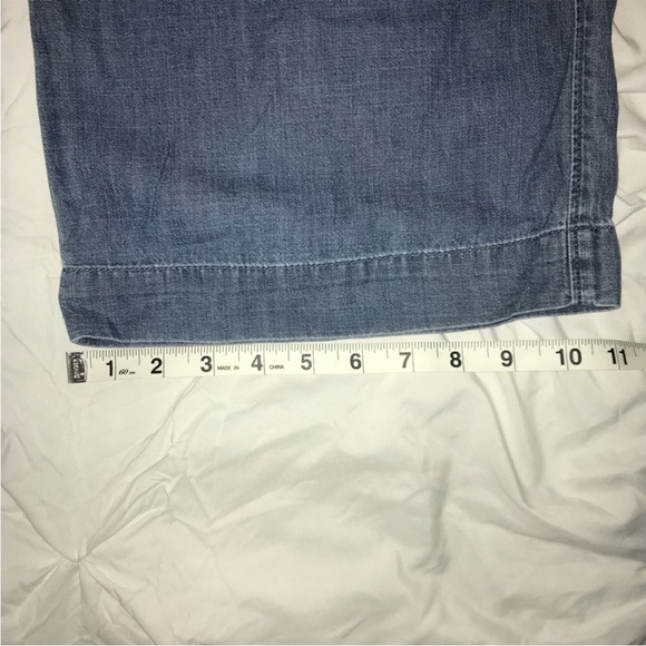 Abercrombie Wide Leg Chambray Pants size Small - Picture 9 of 11